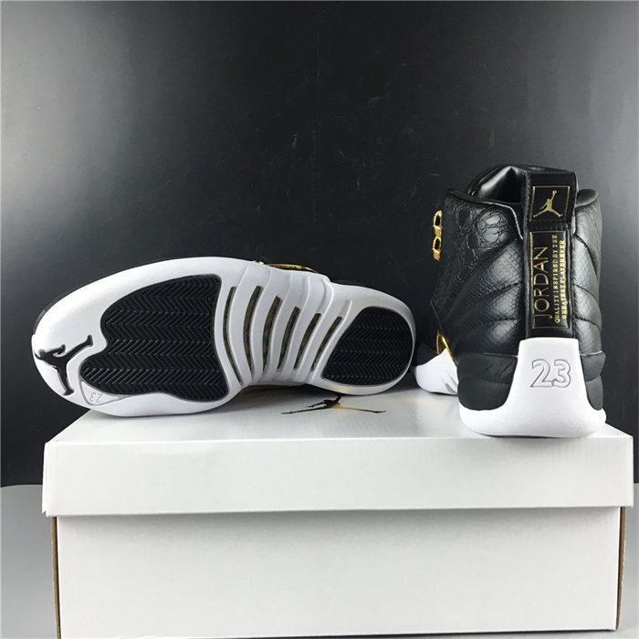 Jordan 12 Retro Black Metallic Gold White AO6068-007