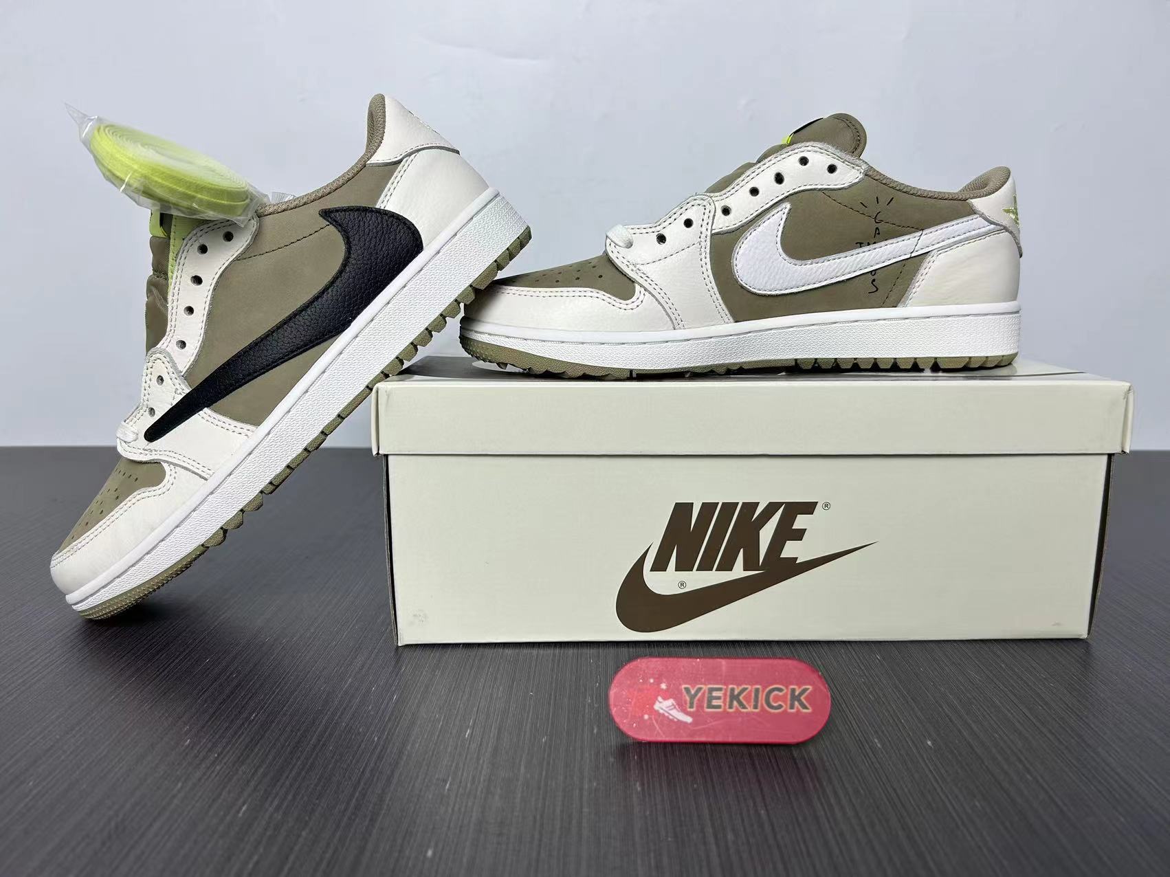 Jordan 1 Retro Low Golf Travis Scott Neutral Olive FZ3124-200