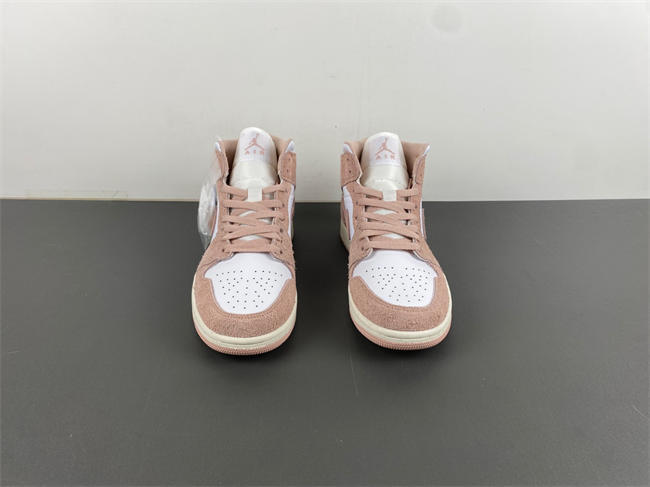 AIR JORDAN 1 MID SE "LEGEND PINK" GS SHOES  FN7432-161