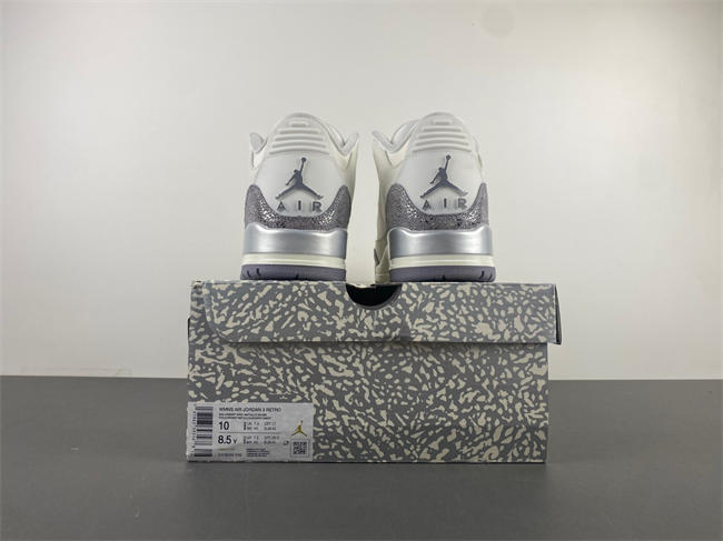 Air Jordan 3 “Sail/Metallic Silver” CK9246-100