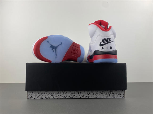 Air Jordan 5 “Fire Red Black Tongue” HQ7978-101