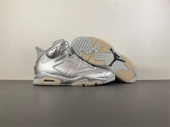 Air Jordan 6 Retro PSG Paris Saint-Germain Silver IQ5135-001