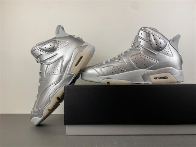 Air Jordan 6 Retro PSG Paris Saint-Germain Silver IQ5135-001